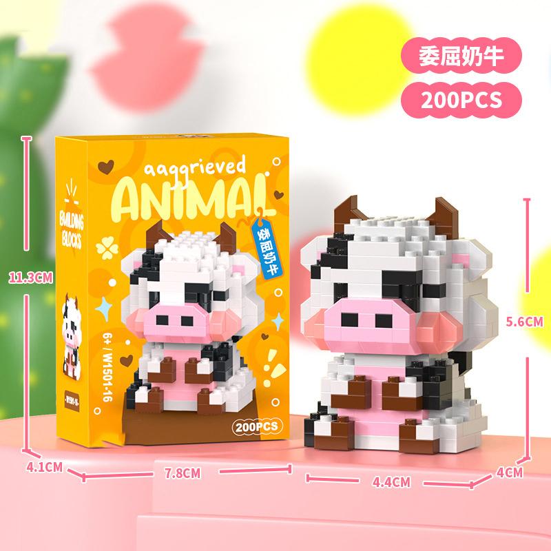 Animal Cat Bricks Constructor Set Micro Building Blocks Children Toy Adult Particle Building Block Dog Mini Toys Home Decoration