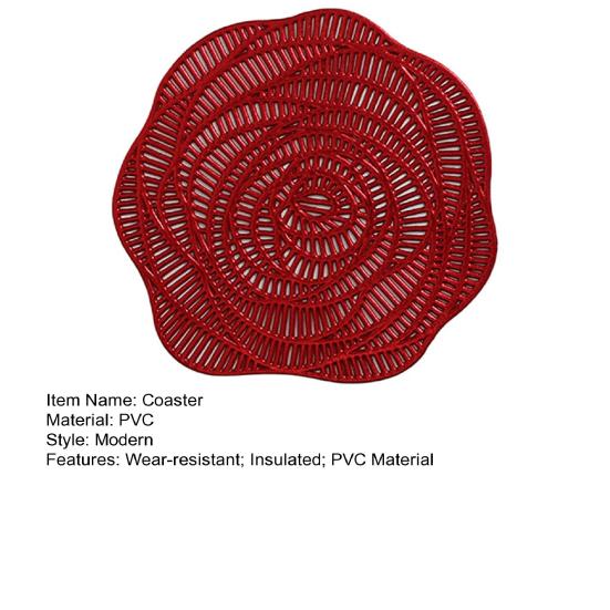 Круглые подставки из ПВХ, термостойкие настольные коврики, защитные подставки для столешницы, чашка