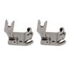 2Pcs Universal Presser Foot Strong Steel Easy Installation Multifunction Flat Sewing Machine Feet for Replacement