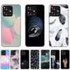 For ZTE Blade A73 Black Case Silicon ZTE A 73 Luxury Cute Cartoon Cover 6.6inch Full Protection Ultra Thin Anti-fall Bumper