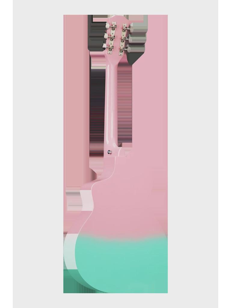 38-дюймовая градиентная липовая фолк-гитара - Инструмент для практики начинающих