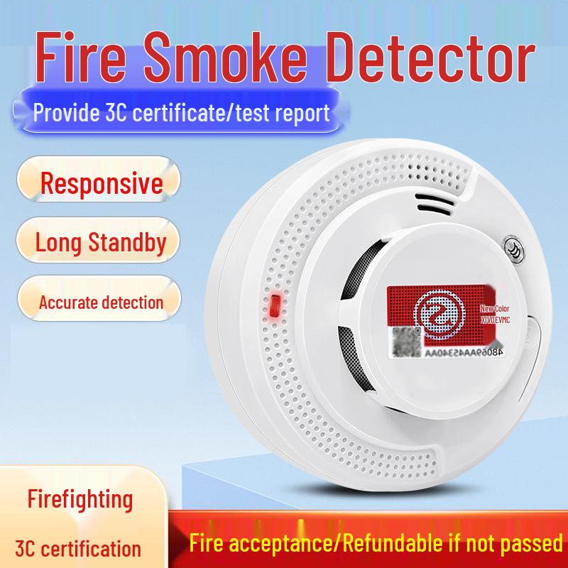 3C Certified Standalone Smoke & Fire Detection Alarm for Commercial and Household Use