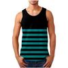 Летний мужской большой размер Цветной Креативность Полоска 3D-печать Жилет Свободный Модный Удобный Мягкий Дышащий Без рукавов с круглым вырезом Жилет