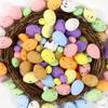 50PCSEaster Mini Speckled Eggs Foam Pastel Bird Eggs for Basket Fillers Spring PartyFavors Home Decor and Centerpiece Decoations