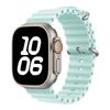 Применимый ледяной синий силиконовый ремешок для Apple Watch Series 1-10 (S10 Официальный стиль)