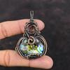 Abalone Shell Pendant Copper Wire Wrapped Pendant Abalone Shell Gemstone Jewelry Handmade Pendant Copper Jewelry Unique Pendant Gift For Him
