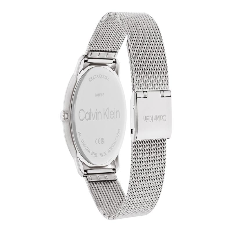 CALVIN KLEIN Eternal Series Watch Quartz Movement Steel Strap Bla Dial Men's Watch Available in Gift Box Simple Unisex 25200152