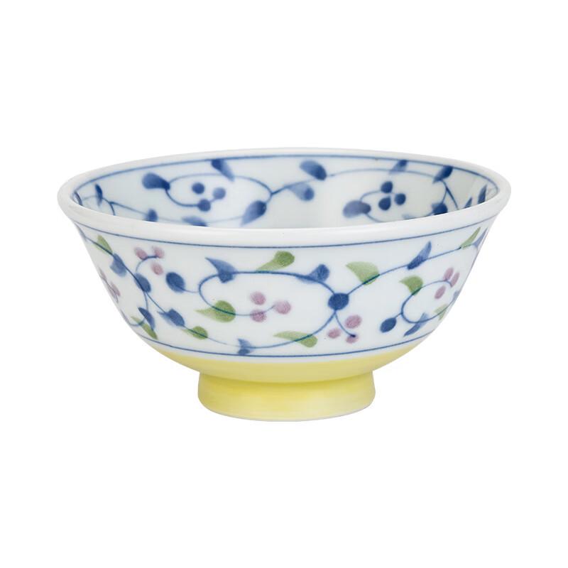 Changbaosen Japanese Underglaze Tang Grass Ceramic Rice Bowl