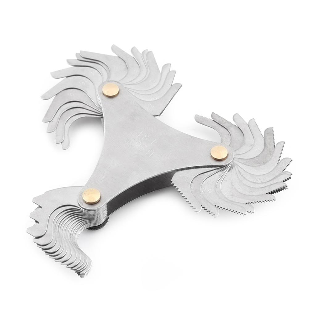 51 шт. резьбовой калибр из нержавеющей стали с шагом резьбы 60 градусов(Единицы США)