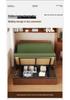 Chinese-Style Multi-functional Sofa Bed: Double-Fold Oil Wax Leather, Retractable for Living Room