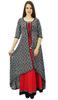 Phagun Ethnic Women Solid Pattern Anarkali Kurti Top Rayon Tunic Dress