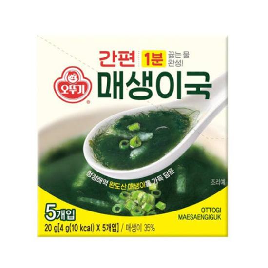 Ottogi K-Food Instant Block Soup Broth 9 видов (Суп из водорослей на день рождения, суп из соевой пасты, суп от похмелья, суп мисо) (37 вариантов)