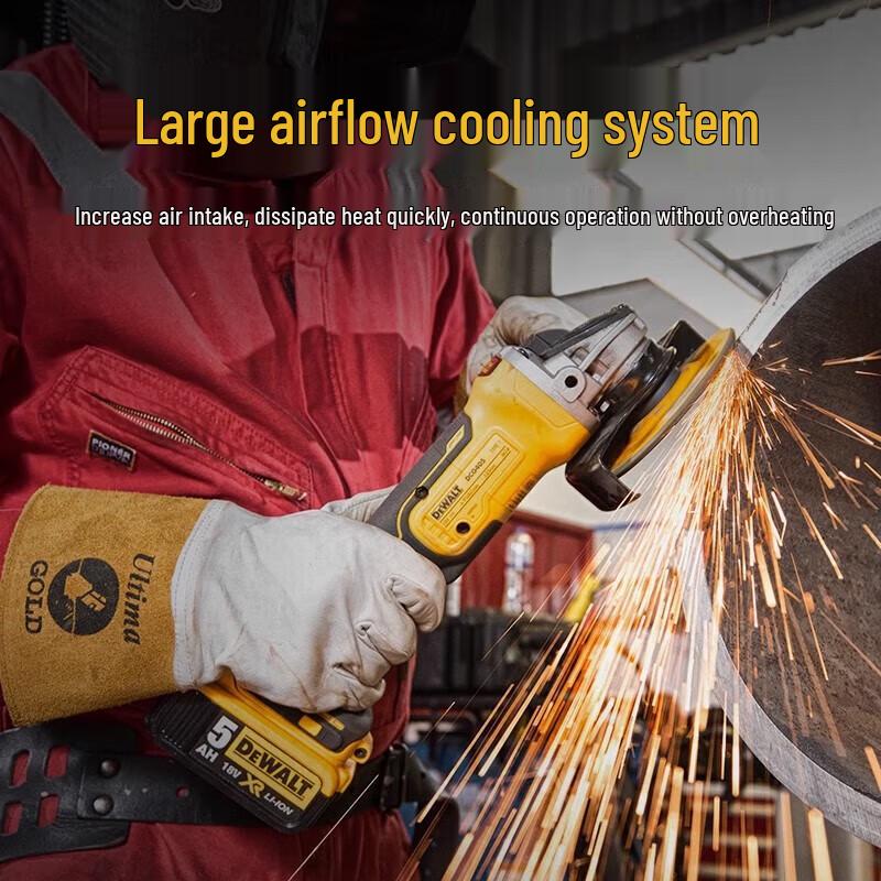 Бесщеточная угловая шлифмашина DEWALT 125 мм, аккумуляторная, штепсель CN (адаптер в комплекте)