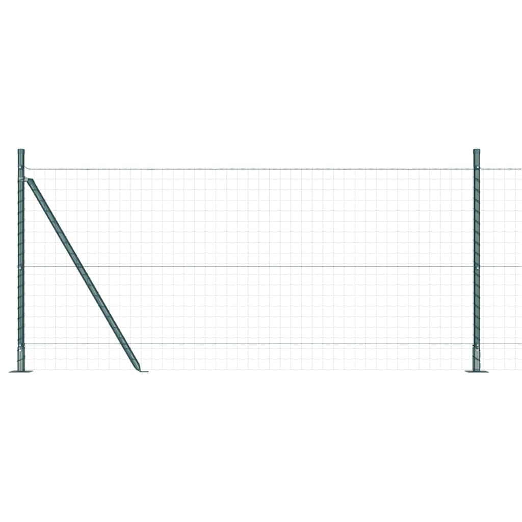 Fence Posts for Concrete Embedding 7 Pieces Green