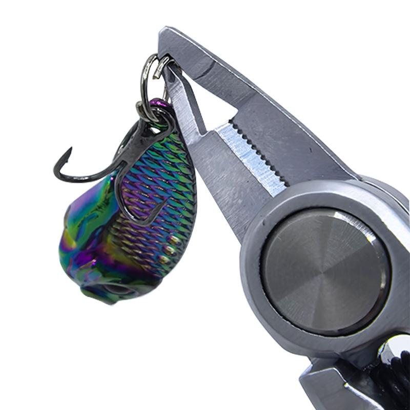 Multi-Functional Fishing Scissors With Serrated Blade Portable Stainless Steel Lure Pliers Cut Pe/Carbon Line Fishing Tackle