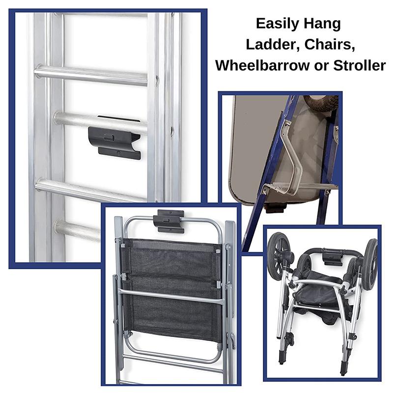 Вешалка для триммера, усиленная, настенная, для лестницы, прочный крюк для лестницы, крюк на стену гаража для кабелей, садовых инструментов, электроинструмента