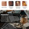 Хьюмидор для хранения сигар, коробка для сигар 10-18, кедровый стеклянный верх, настольный футляр для хранения сигар, хьюмидор с