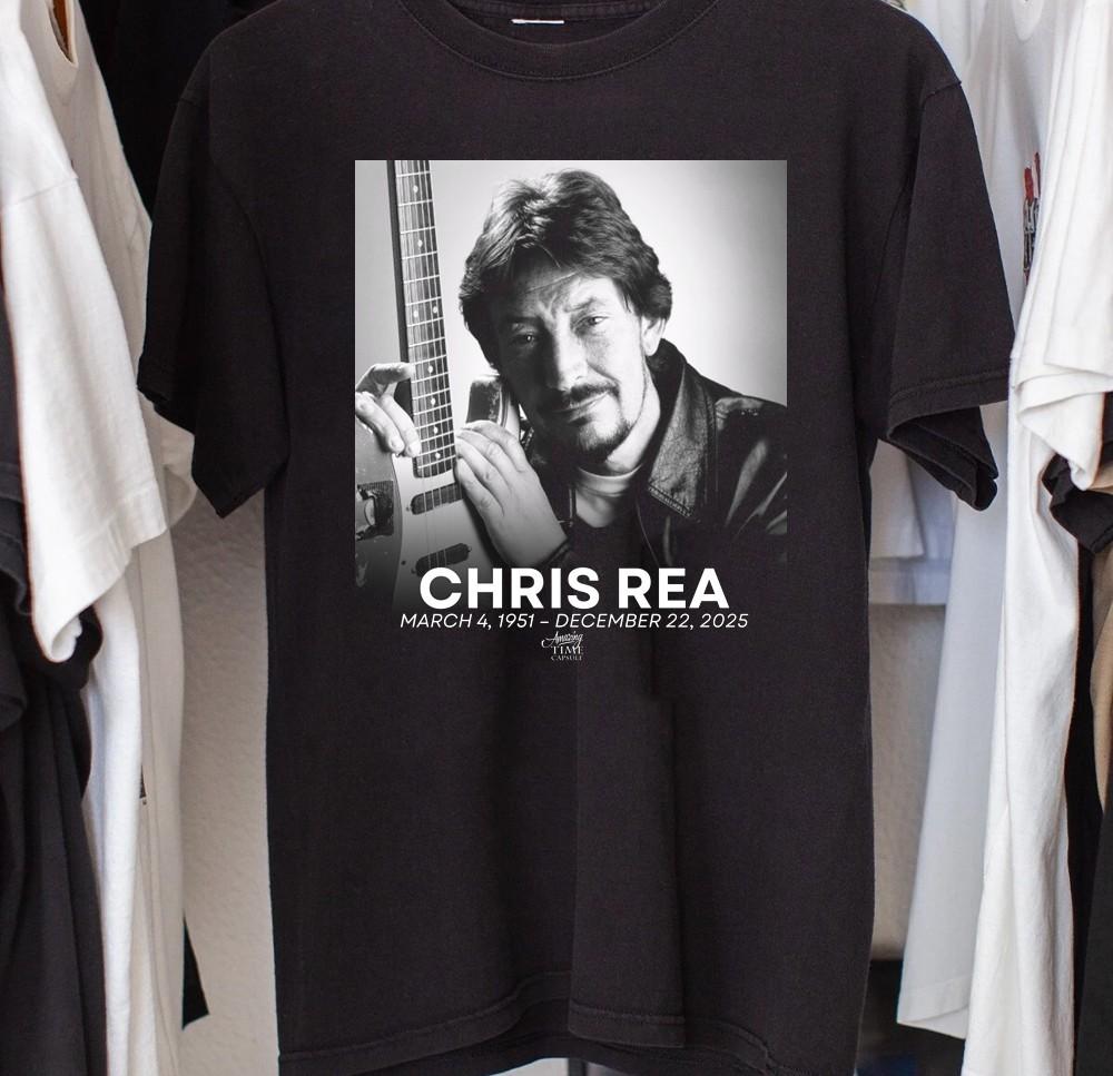 Горячая футболка унисекс CHRIS REA R.I.P Подарок для фанатов Перепечатка Все размеры B07.144