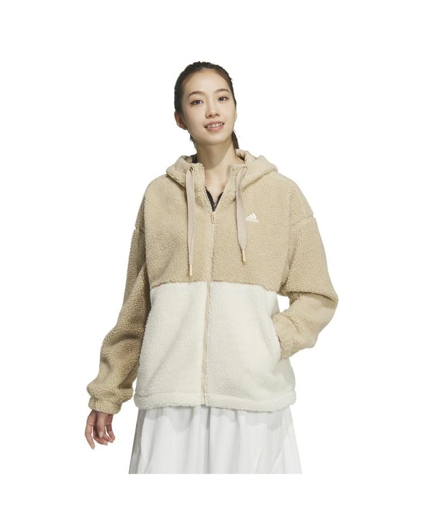 Adidas Флисовая куртка Boa FZ KTX42 Magic Beige Размер S Маст-хэв женская (JG3807)