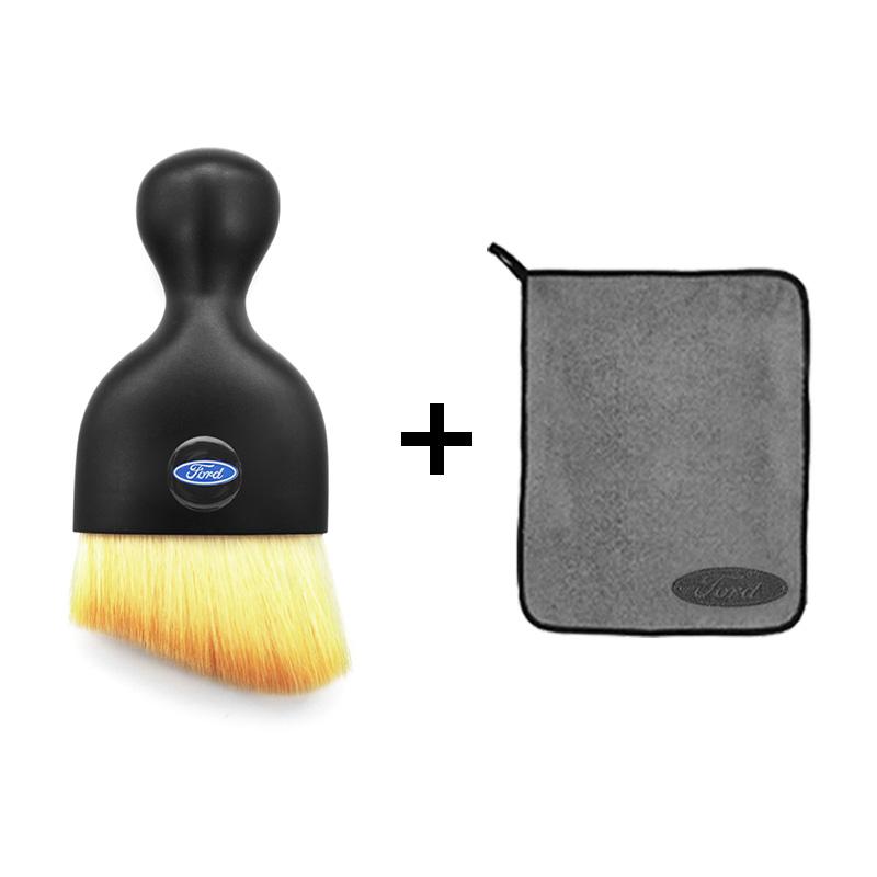 Полотенце из микрофибры для мойки автомобиля Щетка для пыли автомобиля Щетка для чистки для Ford Mustang Focus3 2 Transit Ecosport Edge Fiesta Инструмент для чистки автомобиля