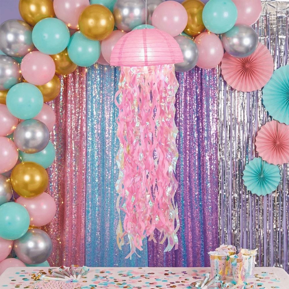 Ocean Theme Paper Lanterns Tassel Design Festival Lantern Jellyfish Lanterns Birthday
