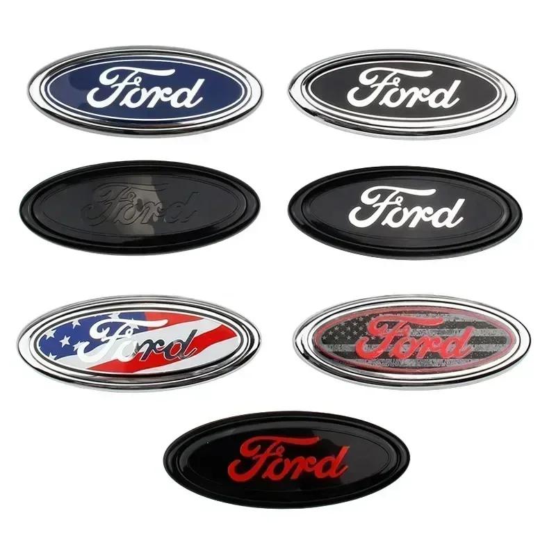 11.5X4.5cm Car Body Rear Logo Sticker Emblem for Ford Fusion Ranger Kuga Fiesta Mustang Edge Escape Mondeo j104 Focus Roush