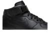 Мужские кроссовки Nike Air Force 1 Mid Черные (2016) Черный/черный