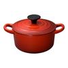 Le Creuset Cast Iron Enamel Pot Cocotte Ronde 14 Cm Cherry Red Gas IH Oven Compatible Japanese [Official Product]
