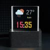 Crystal Cube Фото Дисплей Голографический Настольный Умный Метеостанция Цифровые Часы С Gif Анимациями Альбом