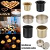 Valentine's Day Ornament Party Supplies Candle Cups Metal Candle Craft Tapered Wax Making