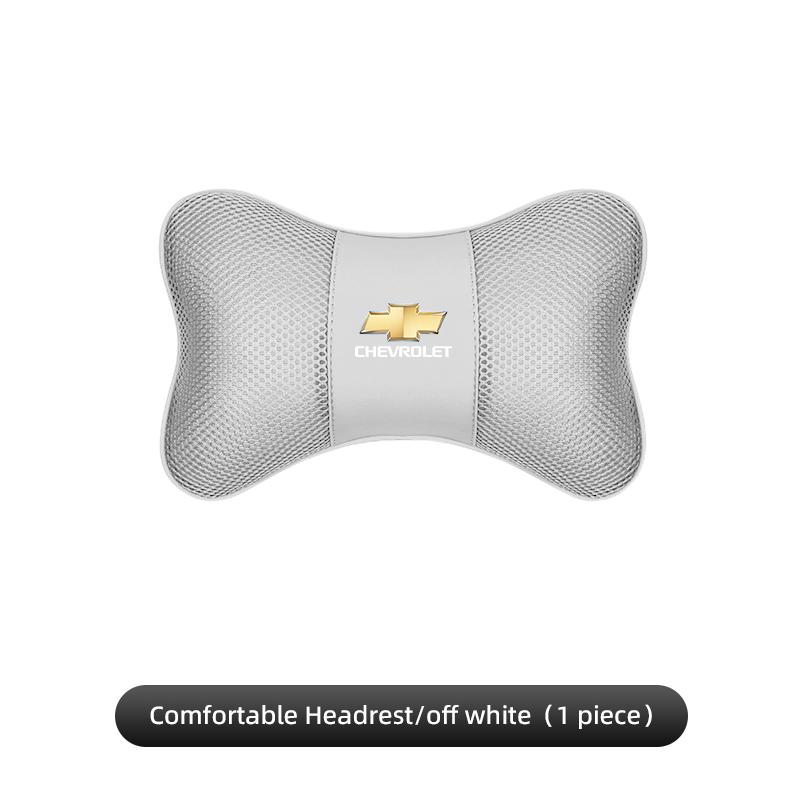 High-end Ice Silk Car Seat Headrest Memory Foam Comfort Pillow Auto Interior For Chevrolet CRUZE Spark Captiva Tracker Epica Z71