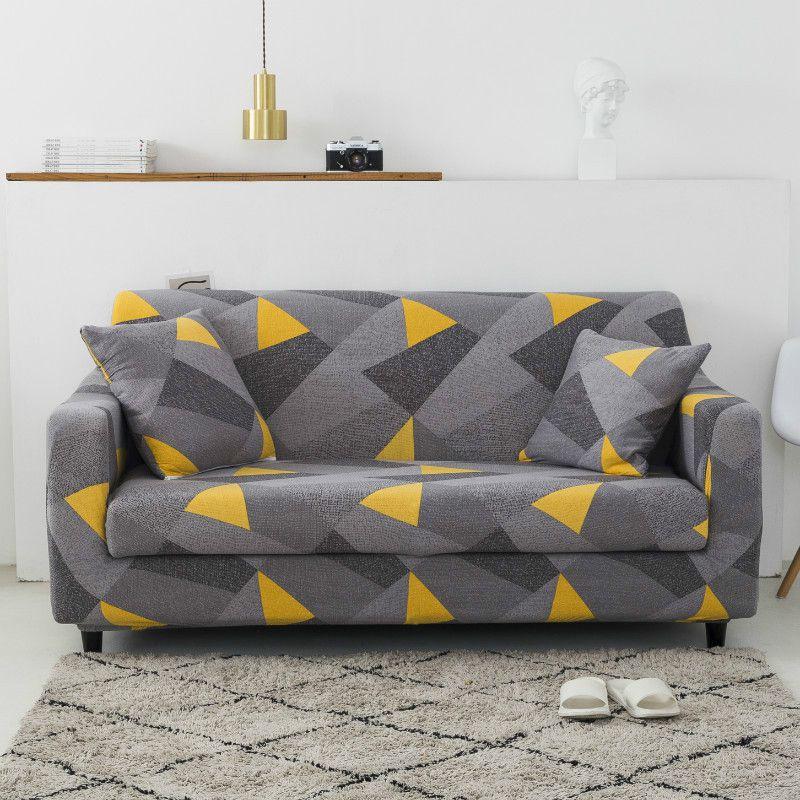 Премиальный мягкий чехол-накидка, нескользящий эластичный чехол для дивана с потрясающим цветочным узором из листьев