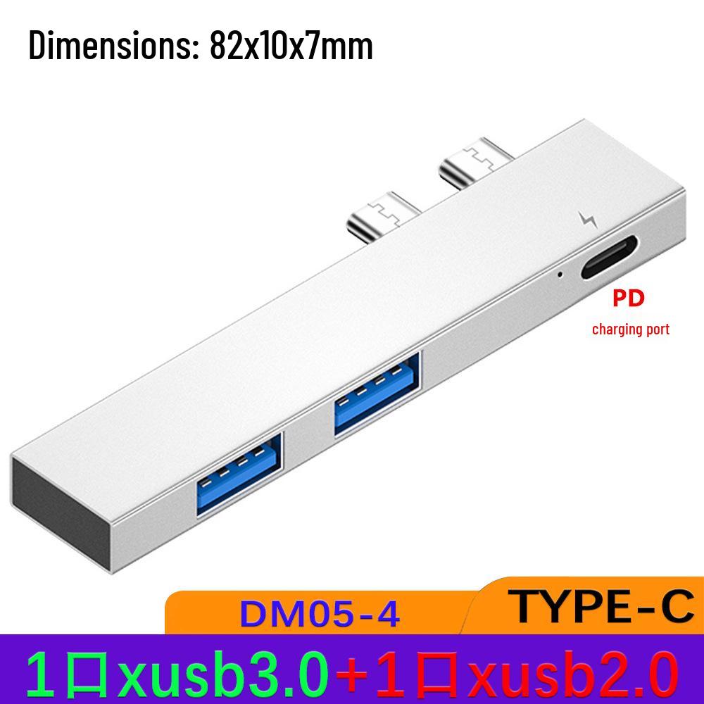 DM05 USB-C Docking Station with Side-Plug, USB 3.0 Hub, and SD/TF Card Reader