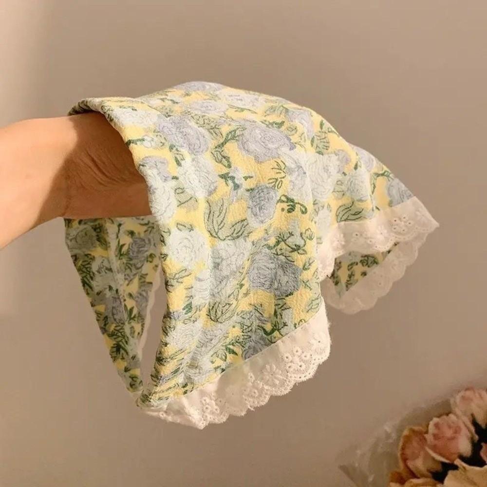 Платок в деревенском стиле, повязка для волос, милая роза, ретро повязка на голову, новая кружевная повязка на голову, аксессуары для волос