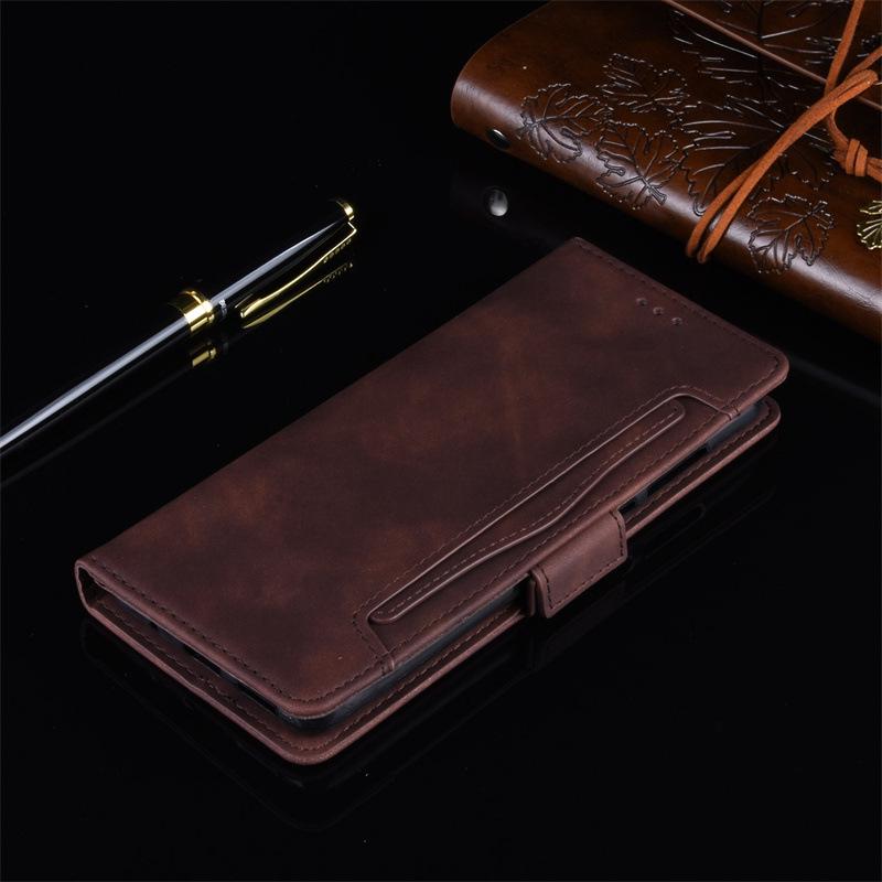 Leather Flip Case with Multi-Card Slots for ZTE Axon 60/Blade V60 4G