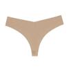 Women's V-Shaped Thong: Ice Silk with Cotton Crotch, Sexy One-Piece T-Back, European & American Style, Plus Size Available.