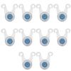 10pcs LED Camping Rope Hanging Light Outdoor Silicone Camp Tent String Rope Warning LightsBlue