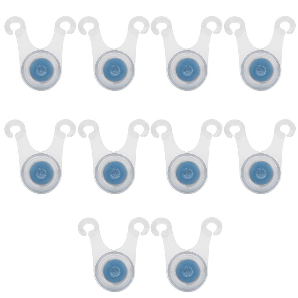 10pcs LED Camping Rope Hanging Light Outdoor Silicone Camp Tent String Rope Warning LightsBlue