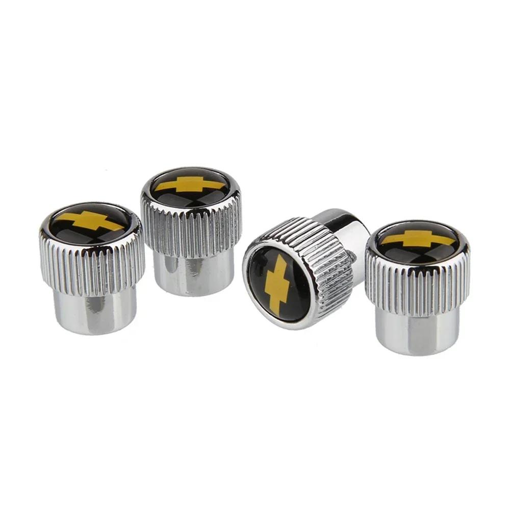 4PCS Car Tire Valve Caps Wheel Modified Covers for Chevrolet Orlando Captiva Trax Cruze Malibu Spark Lacetti Sail Silverado YG1