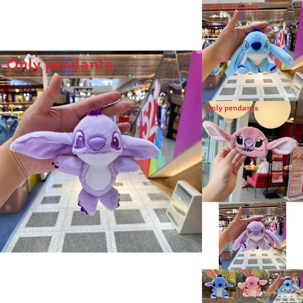 Плюшевый брелок Stitch с кольцом для ключей для украшения рюкзака и коллекционеров