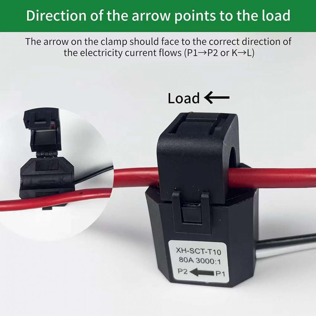 Tuya Smart Life WIFI счетчик энергии 80A с зажимом Ct App kWh