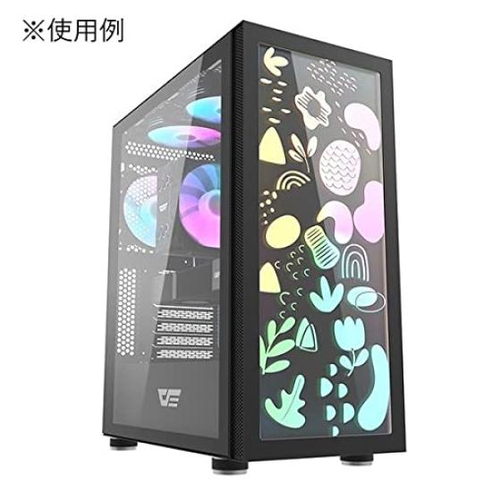 Корпус ПК darkFlash DK210 Graffiti ATX, совместим с ATXM-ATXITX, передняя панель из закаленного стекла для рисования текста и иллюстраций, поддерживает видеокарты до