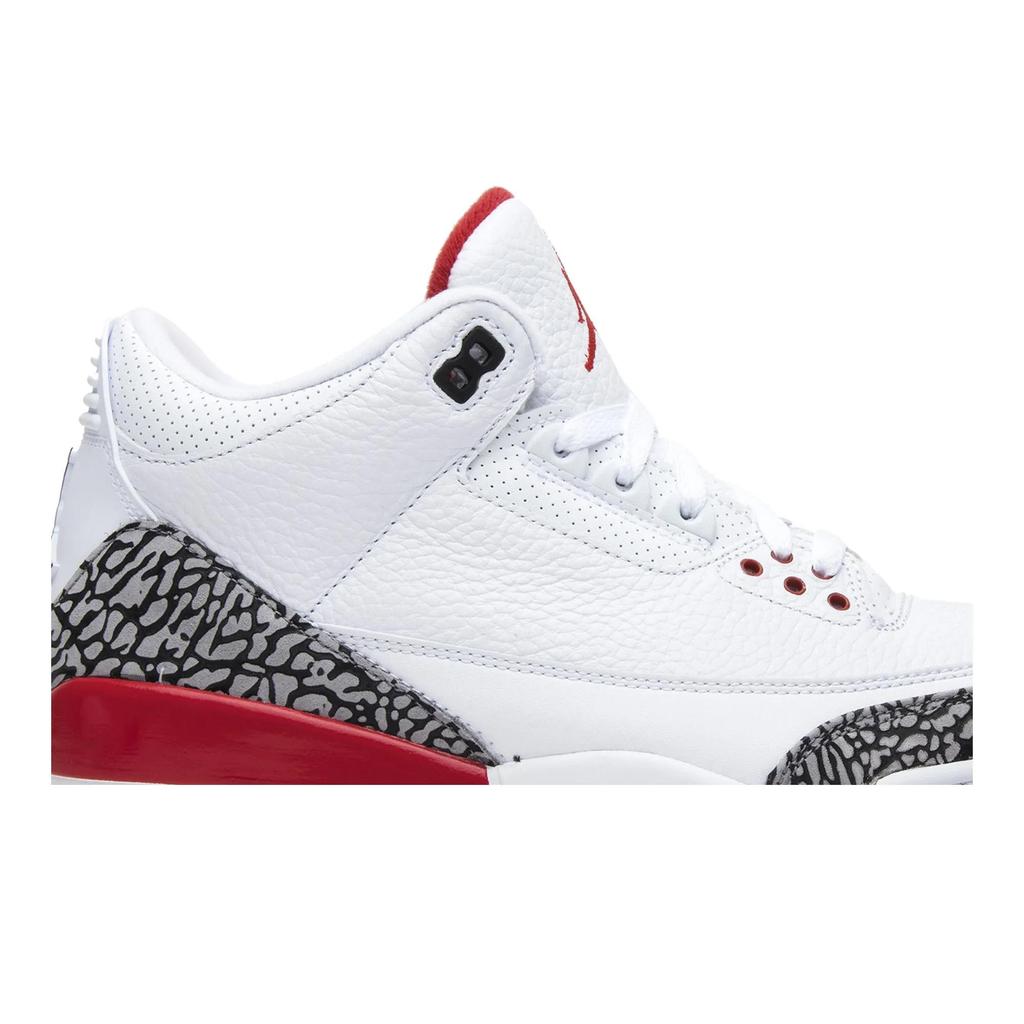 Air Jordan 3 Retro 'Hall of Fame' (Unisex) White / Cement Grey-Black-Fire Red Vintage Basketball Shoes 136064 116