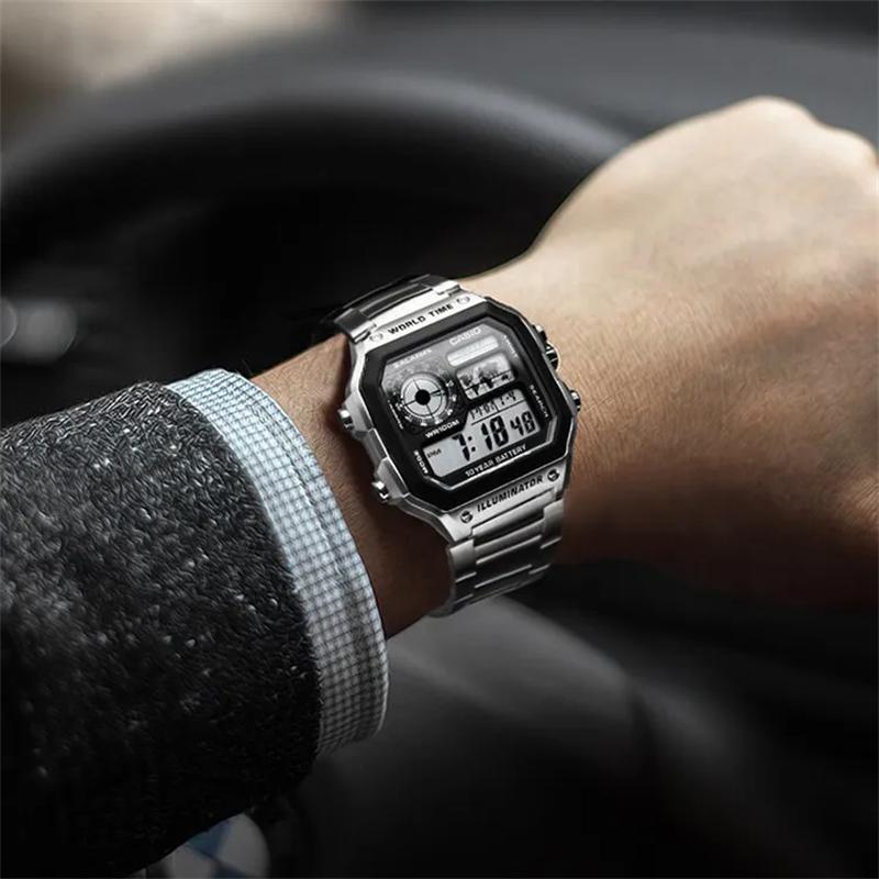 Casio Мужские Черные Часы AE-1200WHD-1A-