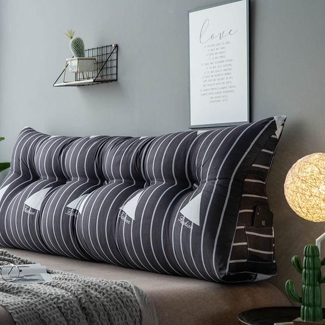 Современная прикроватная большая треугольная подушка, милая подушка для поддержки талии, подушка для спинки, мягкая диванная подушка, напольная подушка