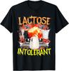 Lactose Intolerant Shirt Funny Sarcasm Oddly Specific Meme T-Shirt Tops Tee