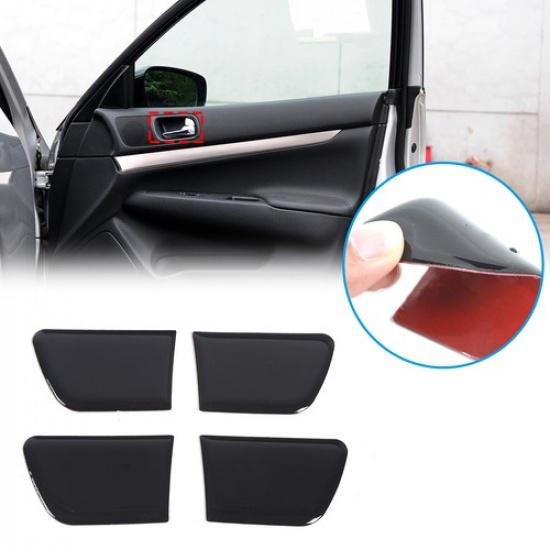 Glossy Piano Black Inner Door Handle Bowl Trim Sticker For Infiniti G25 G35 G37