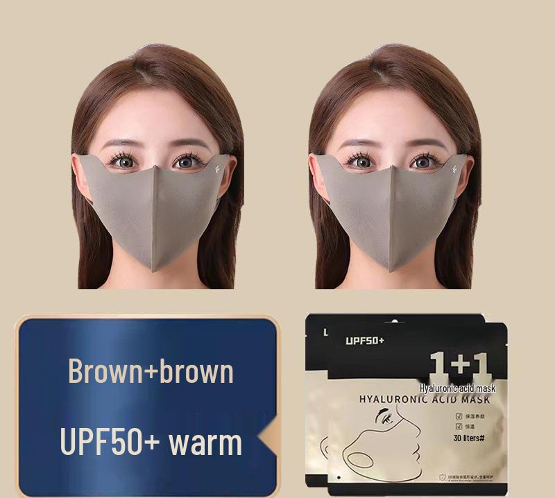 Новая 3D маска для лица с гиалуроновой кислотой, моющаяся, защита от холода для велоспорта и тепло для осени/зимы