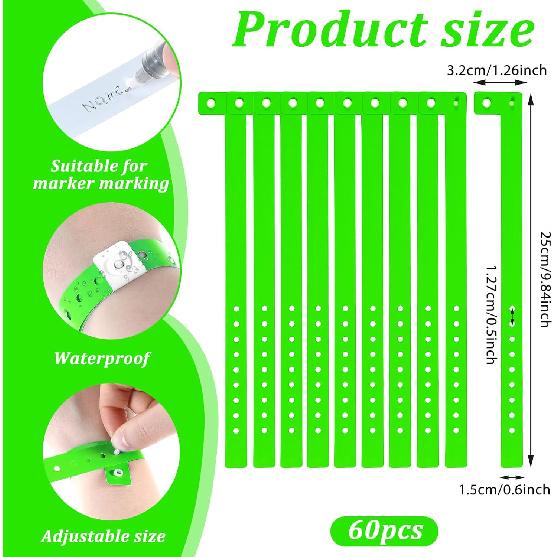 60 шт. Виниловые браслеты, Пластиковые браслеты для мероприятий, Неоновые пластиковые браслеты для мероприятий, Цветные браслеты для мероприятий, концертов, карнавалов,