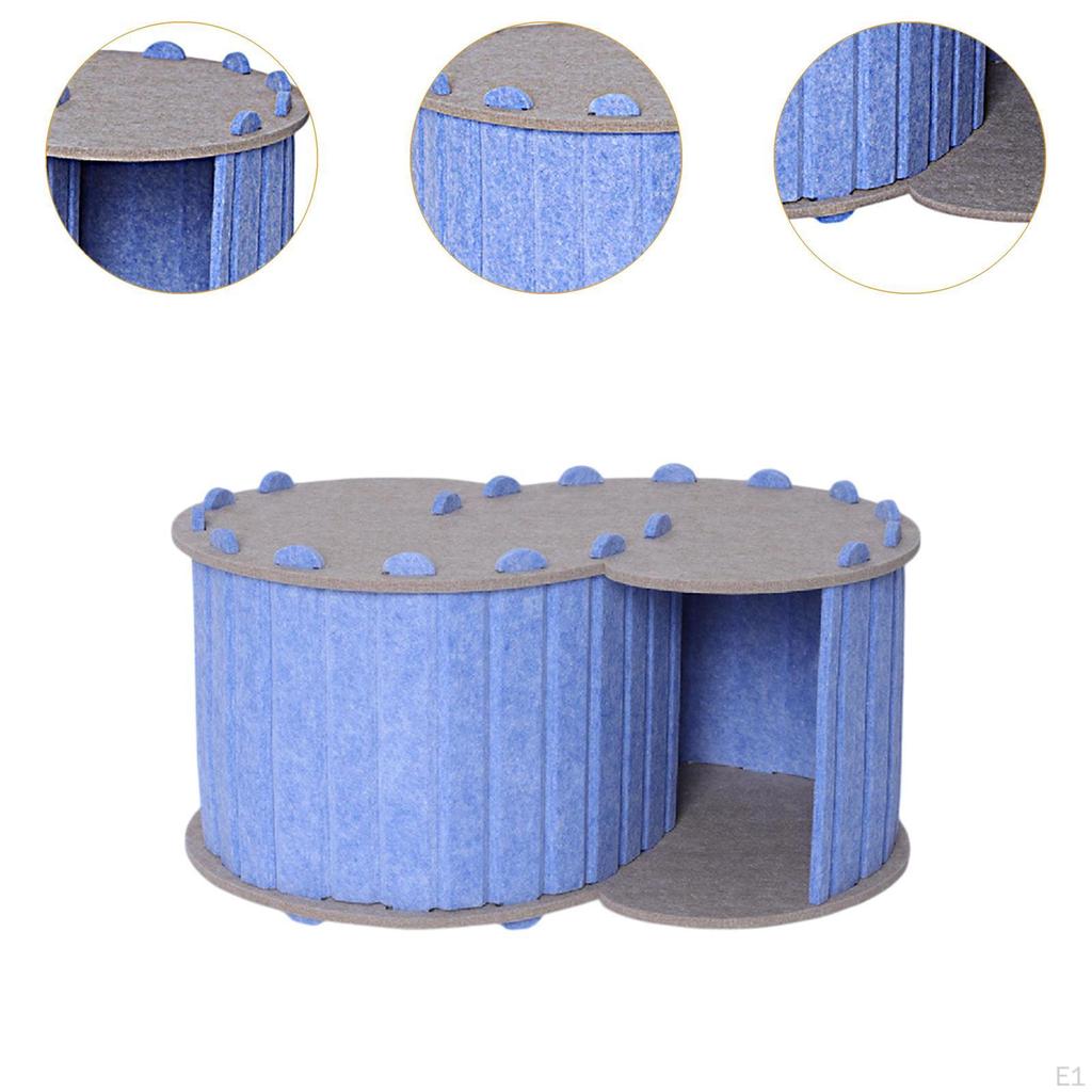 Туннель для кошачьих игр, пещера с 2 отверстиями, дышащая, всесезонная игровая площадка, удобный съемный чехол